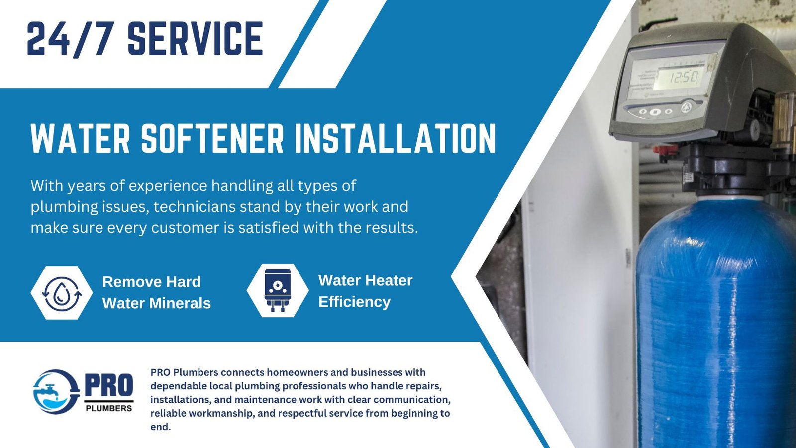 Water softener installation in Casa Grande, AZ